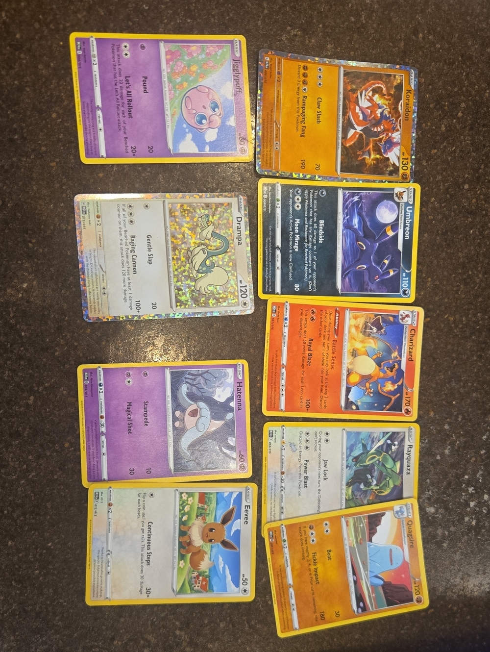 Assorted Pokemon Cards
